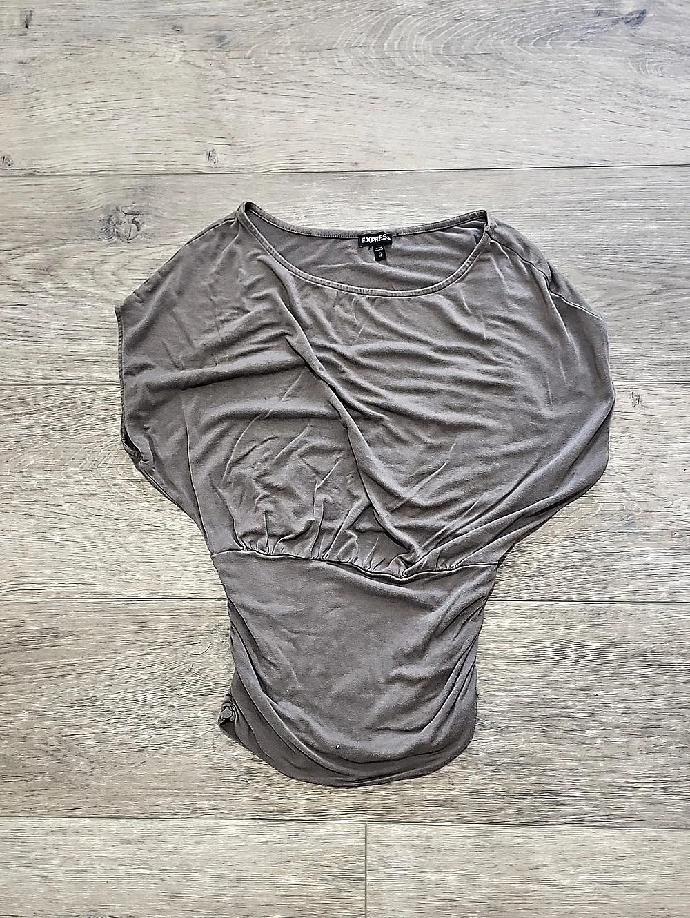 Express Gathered Waist Top in Brown Size XS